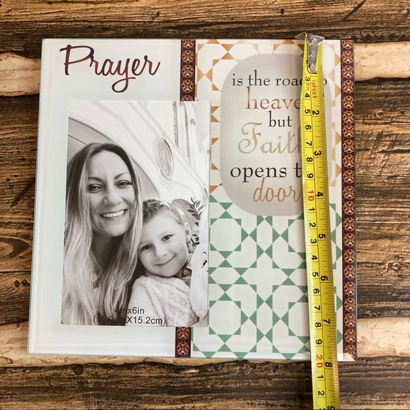 Prayer glass picture frame NWOT - Picture 2 of 5
